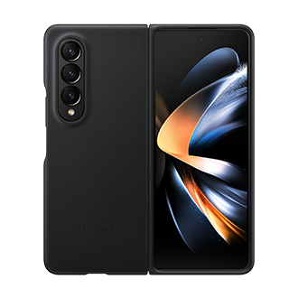 Galaxy Z Fold4 Leather Cover Black | Samsung Japan 公式