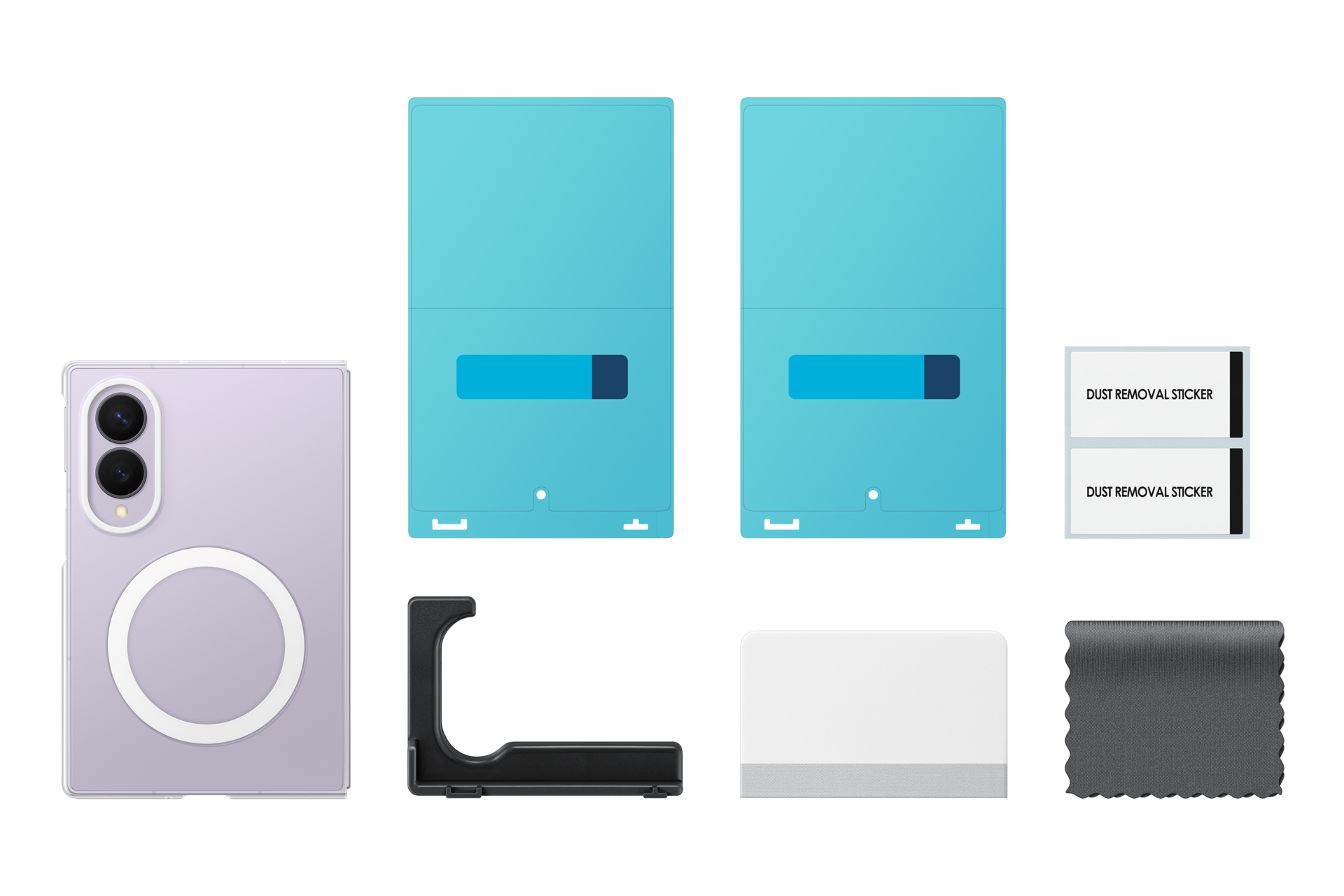Galaxy Z Fold8 Clear Magnet Case Set-Cut Transparent 