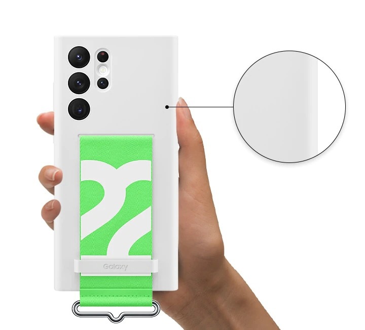 ケース・カバー | Galaxy S22 Silicone Cover with Strap White