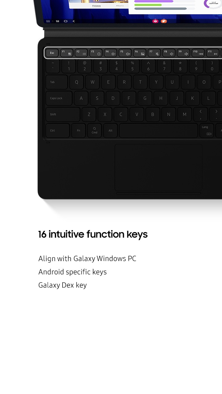 キーボードカバー | Galaxy Tab S8+ Book Cover Keyboard Black