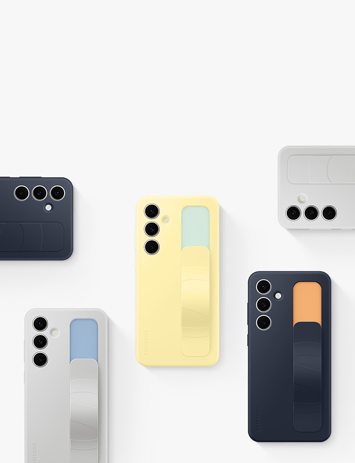 Galaxy S24 FE Standing Grip Case ブルー ブラック | ケース・カバー