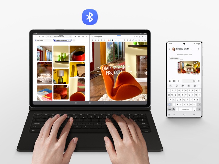 Galaxy Tab S10 FE+ Book Cover Keyboard — AI Key | ケース