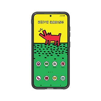 Galaxy S24 Keith Haring Barking Impression Case Yellow | ケース・カバー | Samsung  Japan 公式