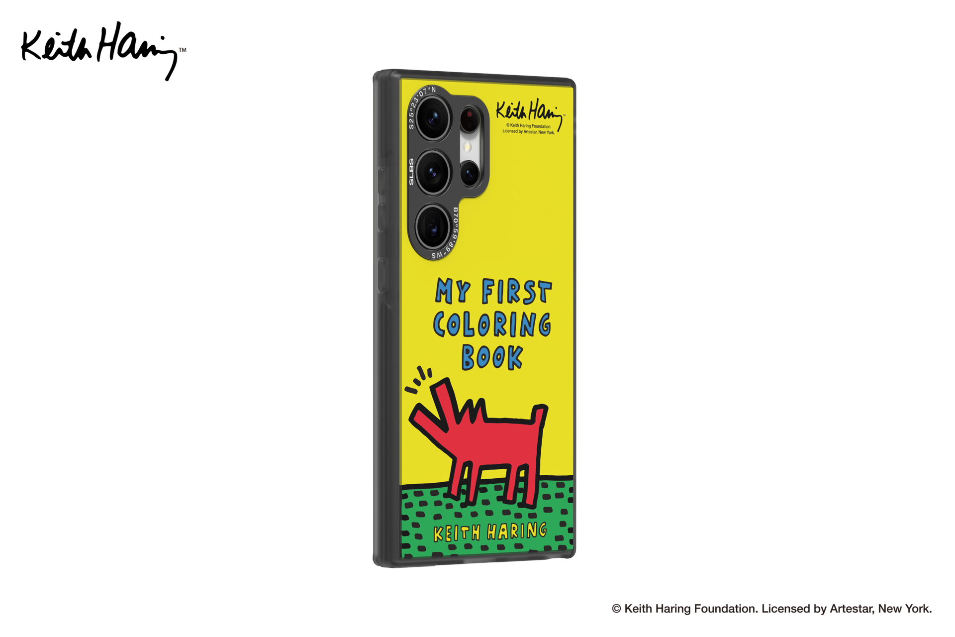 Galaxy S24 Ultra Keith Haring Barking Impression Case Yellow