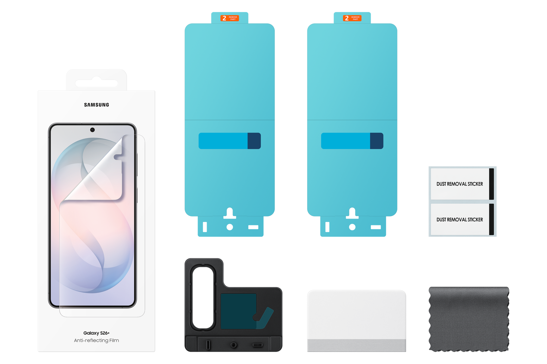 Galaxy S26+ қорғаныс пленкасы Set-Cut Transparent 