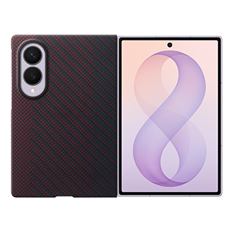 Galaxy Z Fold8 Carbon Magnet Case Front2 Violet 