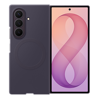 Galaxy Z Fold8 Ultra Silicone Magnet Case Front2 Violet Shadow 