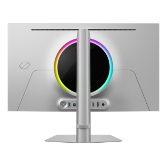 27" Odyssey OLED G6 G60SF QHD 500Hz Gaming Monitor LS27FG602SIXCI Back Silver 