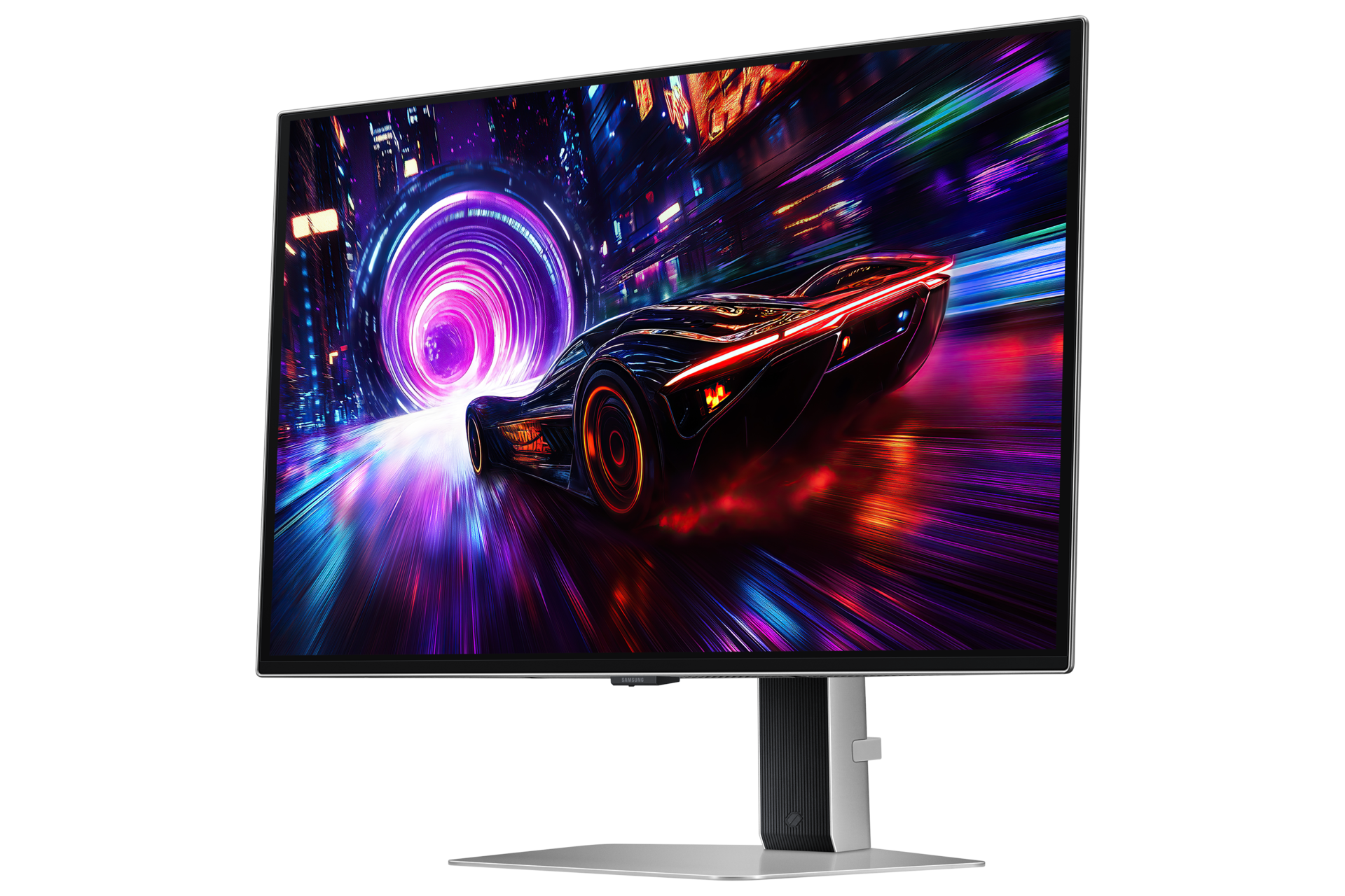27" Odyssey OLED G8 G81SF 4K 240Hz Gaming Monitor LS27FG812SIXCI R-perspective Silver 