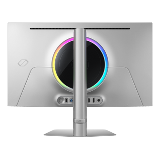 27" Odyssey OLED G8 G81SF 4K 240Hz Gaming Monitor LS27FG812SIXCI Back1 Silver 