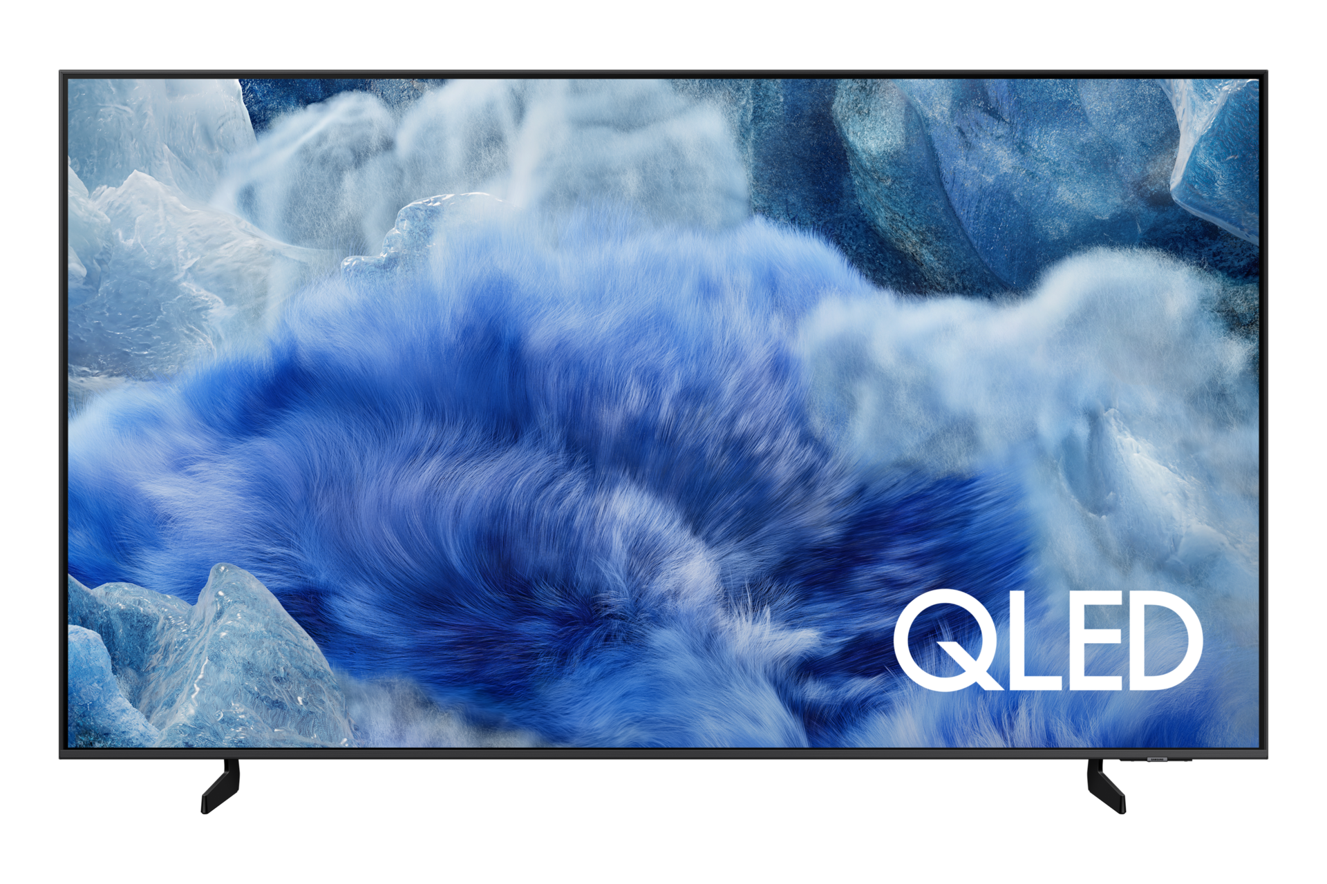 {Size}\" QLED Q8F 4K Samsung Vision AI Smart TV (2025) Front Titanium Gray 
