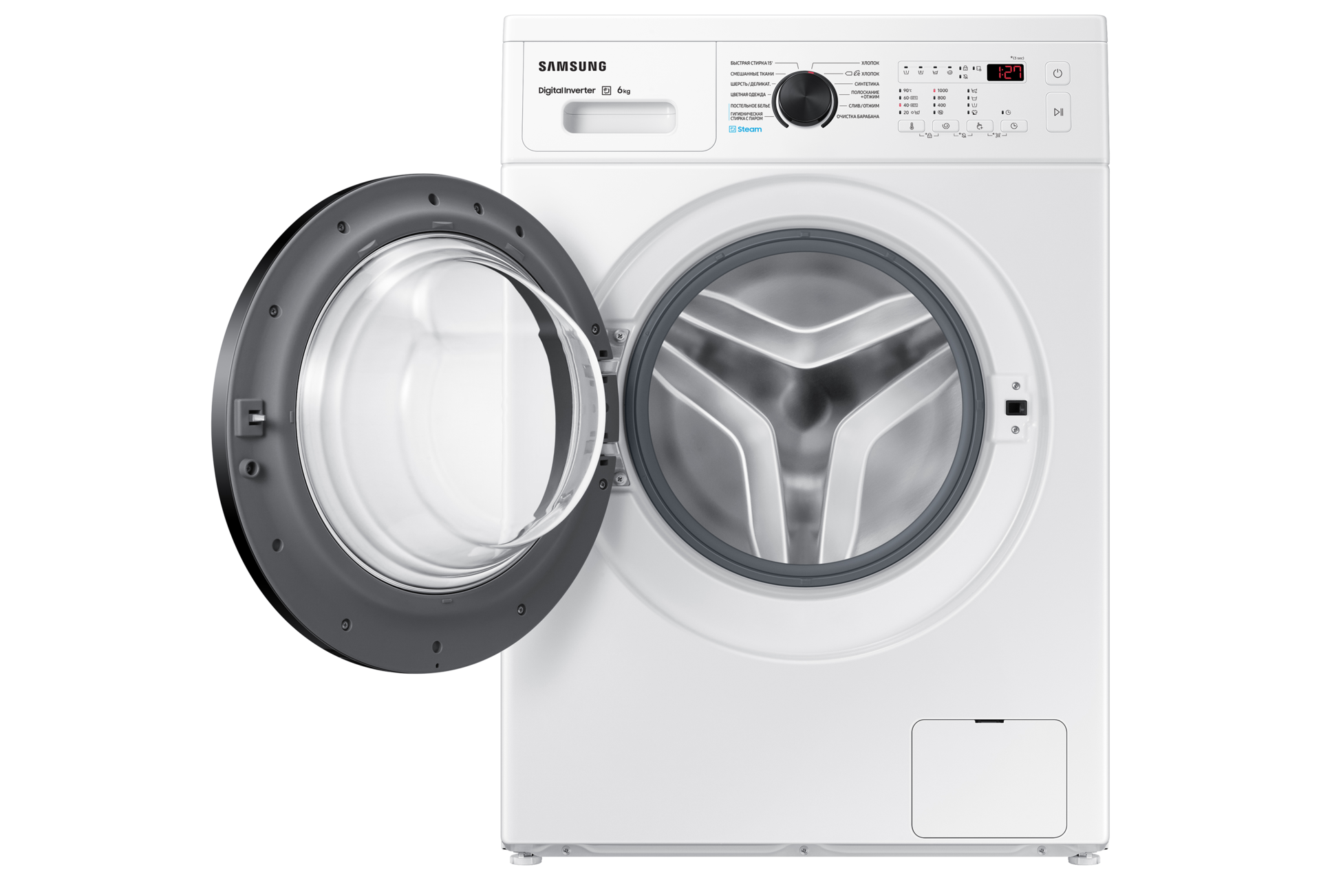 7kg WW4100A Front load Washer and Dryers with EcoBubble™ and Hygiene Steam WW60AK4S00CELT Front-Open White 