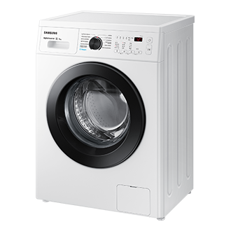 7kg WW4100A Front load Washer and Dryers with EcoBubble™ and Hygiene Steam WW60AK4S00CELT R-Perspective White 