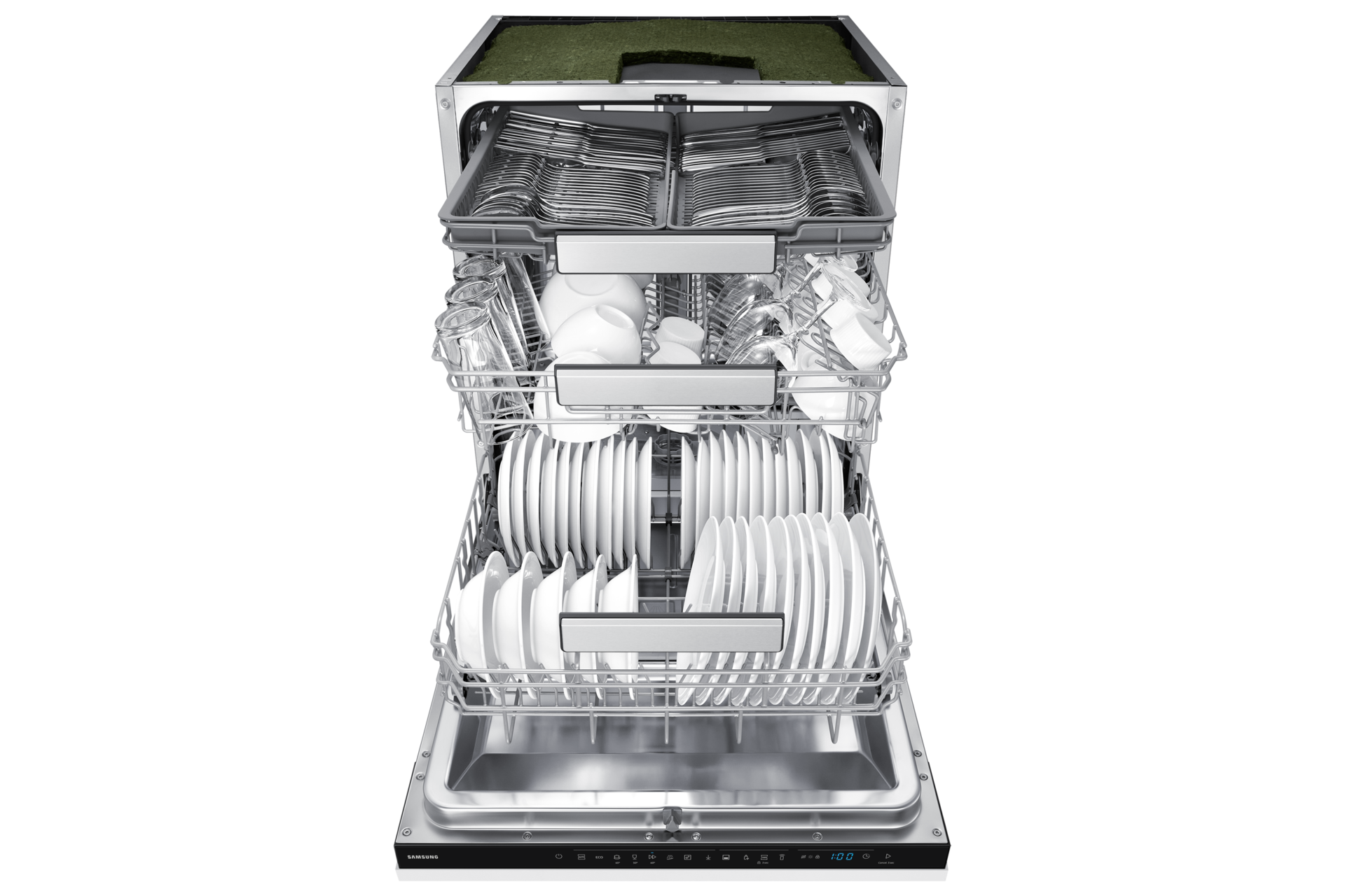 DW70HM/24 Full Built-in Dishwasher Energy Efficiency Class C and Flex Load  DW70H73WCB0WT Front-Open3 White 