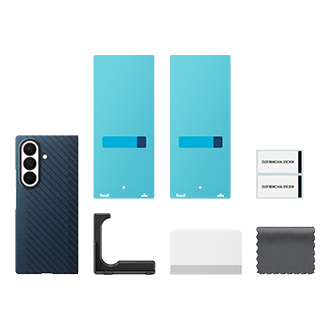 Galaxy Z Fold8 Ultra Carbon Magnet Case Set-Cut Blue 