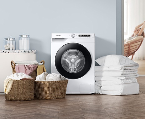 WW6100A has a capacity of 9kg and can wash a large number of clothes, large comforters, and pillows.