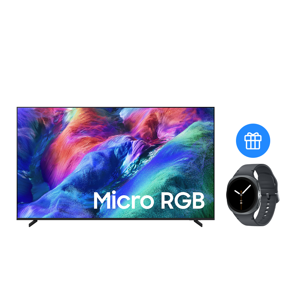 65″ Micro RGB R85H 4K Смарт ТВ с Samsung Vision AI (2026) Titanium Black