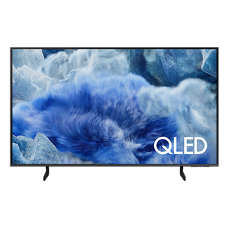 {Size}" QLED Q8F 4K Samsung Vision AI Smart TV (2025) Front Titanium Gray 
