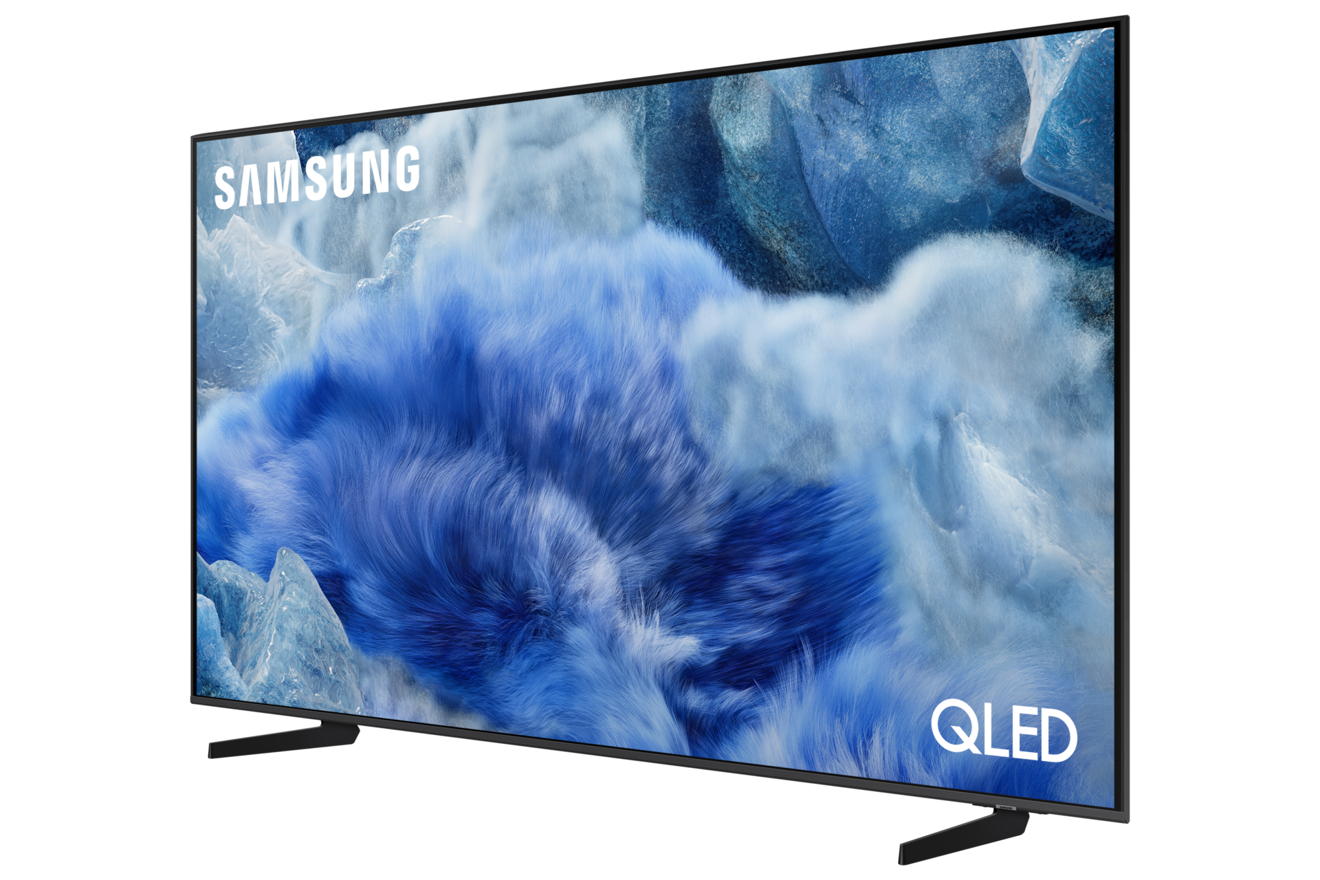 {Size}" QLED Q8F 4K Samsung Vision AI Smart TV (2025) R-Perspective2 Titanium Gray 