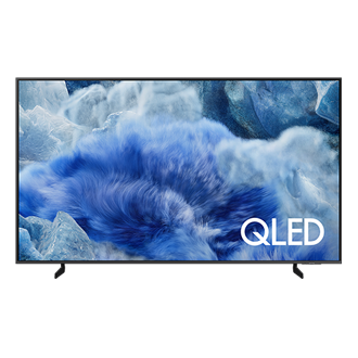 {Size}" QLED Q8F 4K Samsung Vision AI Smart TV (2025) Front Titanium Gray 
