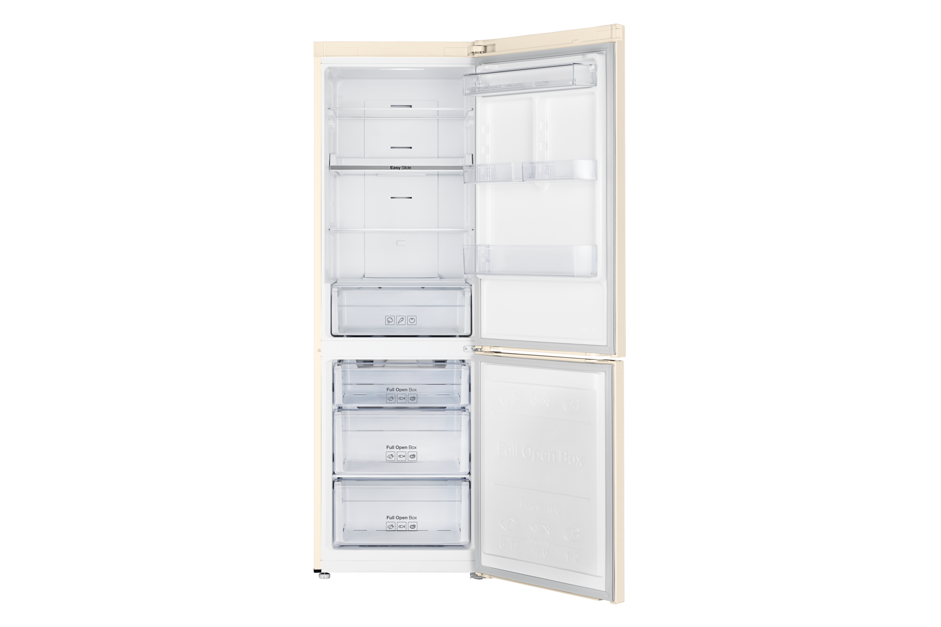 front-open Beige Wood