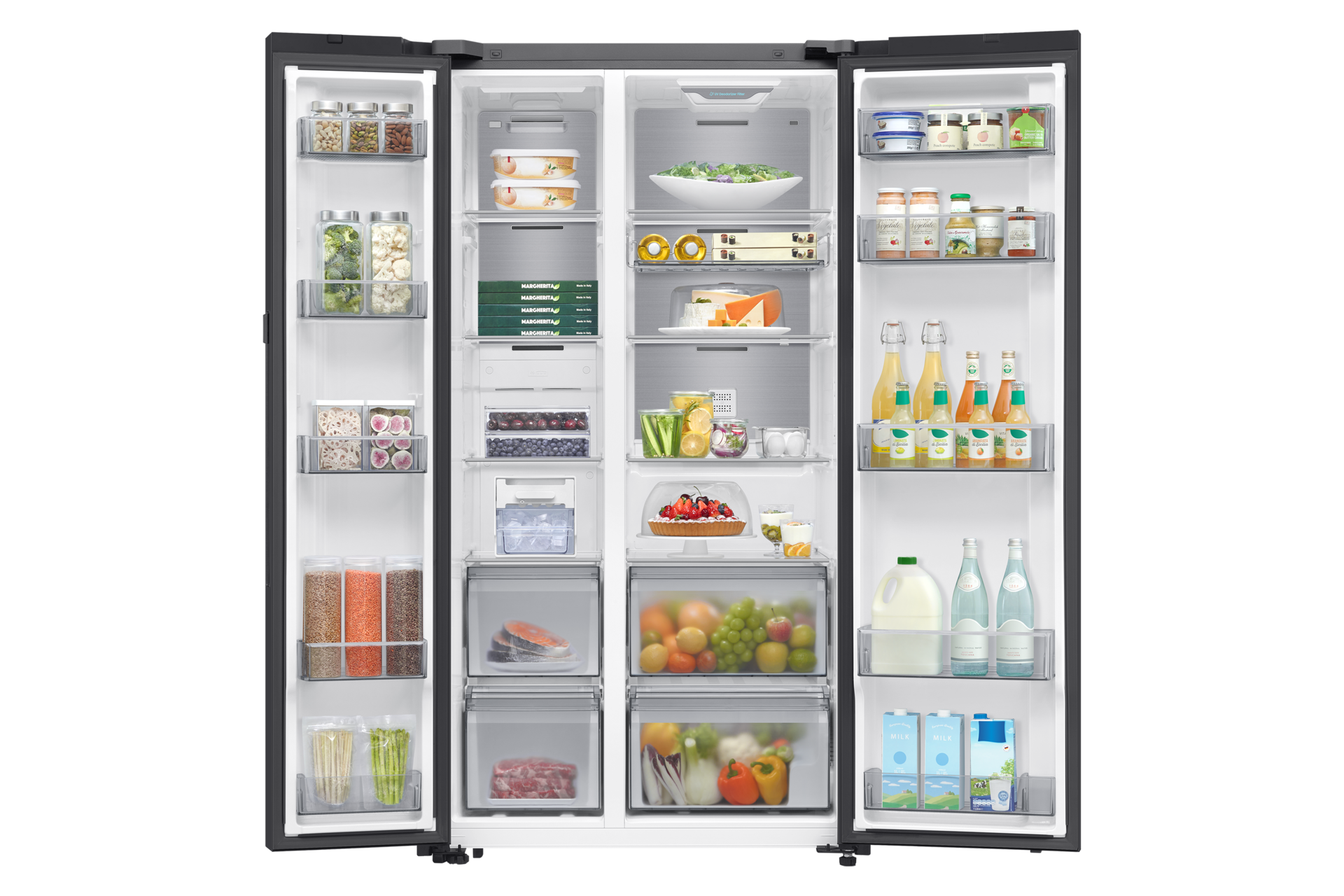 front-open-with-food Clean Black