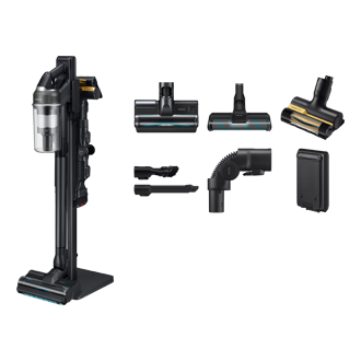 Jet 95S Stick Vacuum Cleaner 280W / 60min 2.49kg with the Slim LED Brush VS70H28GFC/EV Front Soapstone Charcoal 