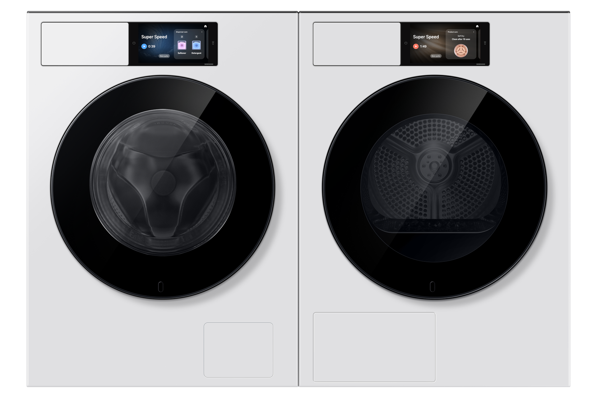 Front loading Washer Smart Screen and On Device Bixby 11kg WF90H11C4 Front-Pair White 
