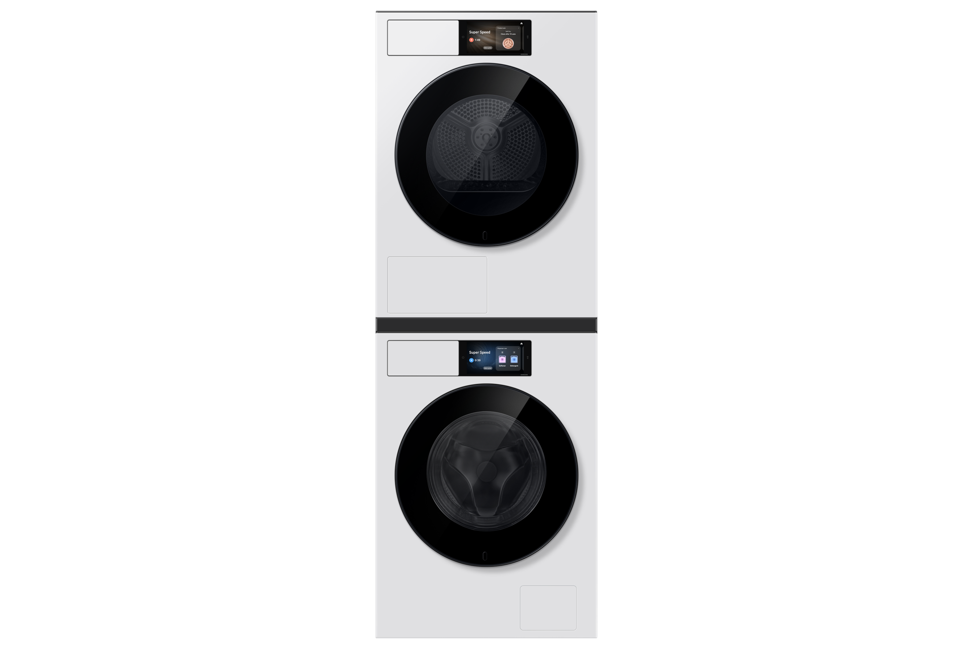 Front loading Washer Smart Screen and On Device Bixby 11kg WF90H11C4 Stack-Front-Door-Closed White 