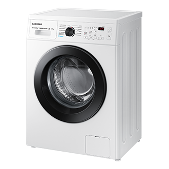 7kg WW4100A Front load Washer and Dryers with EcoBubble™ and Hygiene Steam WW65AK4S21 R-Perspective White 