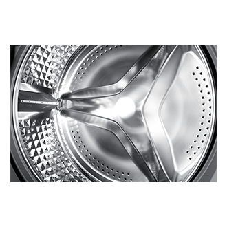 7kg WW4100A Front load Washer and Dryers with EcoBubble™ and Hygiene Steam WW65AK4S21 Detail-Drum White 