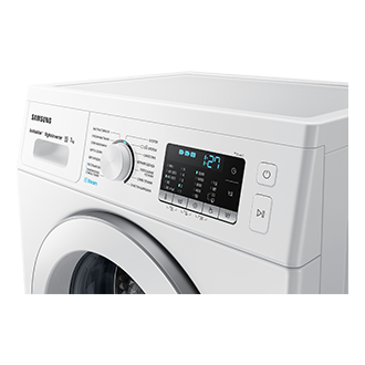 7kg WW5100A Front load Washer and Dryers with EcoBubble™ and Super Speed WW70AK5S21 Panel-Control White 