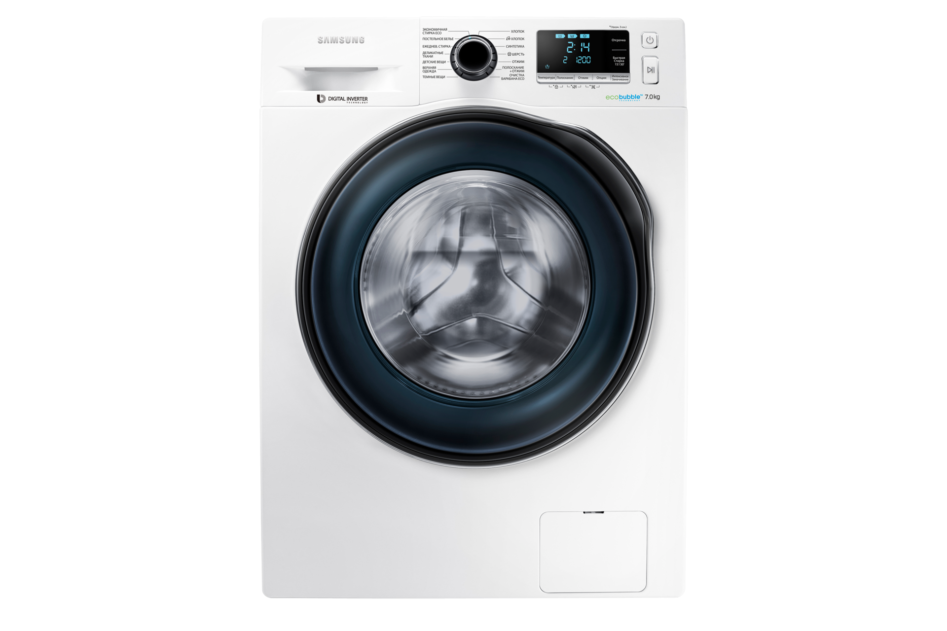 Стиральная машина WW6000J 7 кг WW70J6210DW/LD белый | Samsung Казахстан