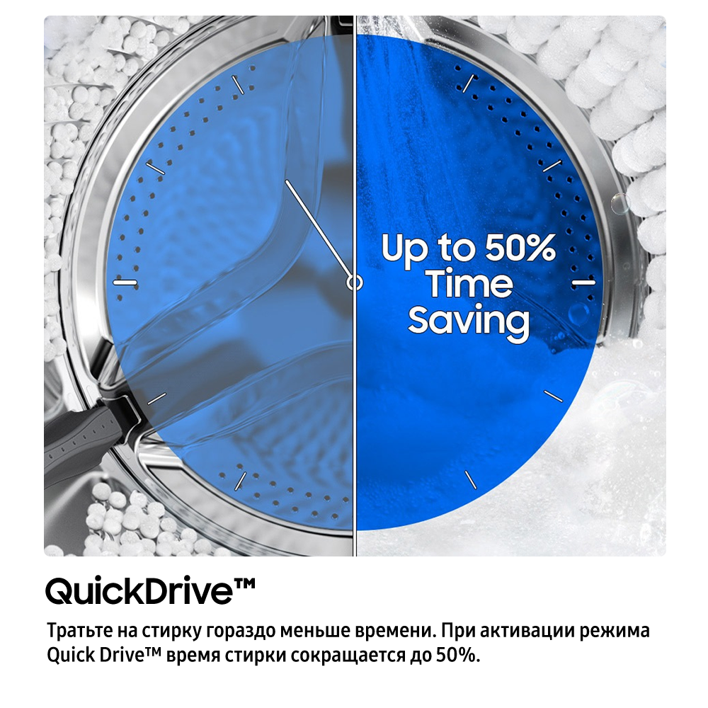 8 КГ Стиральная машина Узкая QuickDrive™ Автодозатор, WIFI Черный