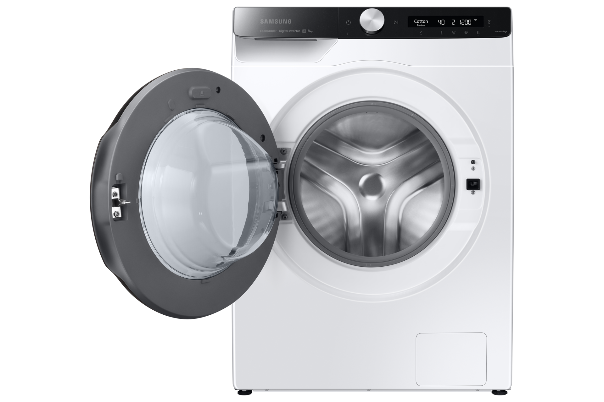 8kg WW6100A Front load Washer and Dryers with EcoBubble™ and AI Control WW80AK6L28 Front-Open White 