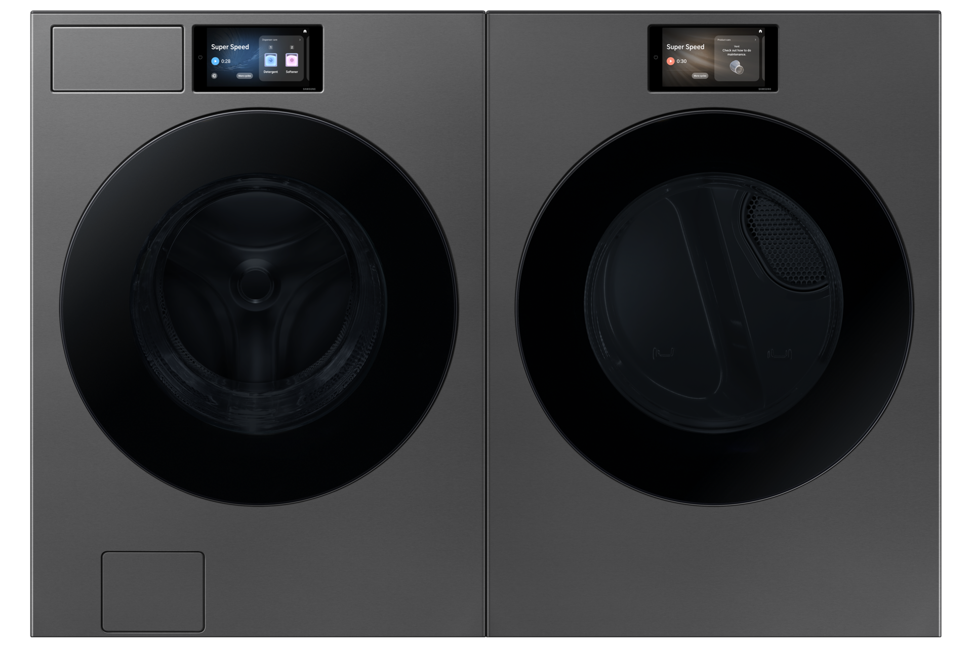Bespoke AI Laundry Dryer AI Home 7.6 cubic feet Front-Pair1 Gray 