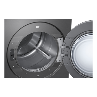 Bespoke AI Laundry Dryer AI Home 7.6 cubic feet R-Perspective-Open Gray 