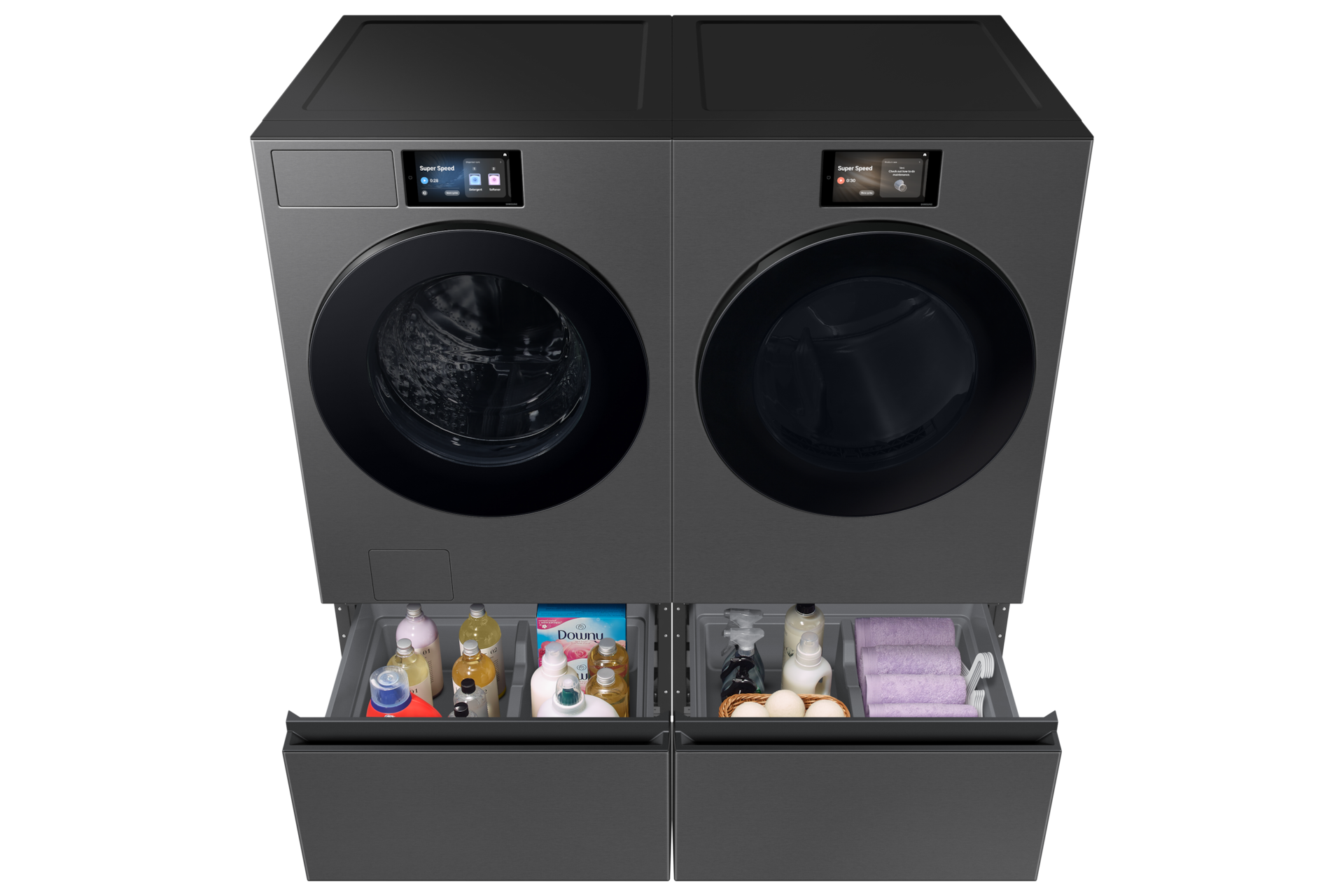Bespoke AI Laundry Dryer AI Home 7.6 cubic feet Dynamic-Pair Dark Gray 