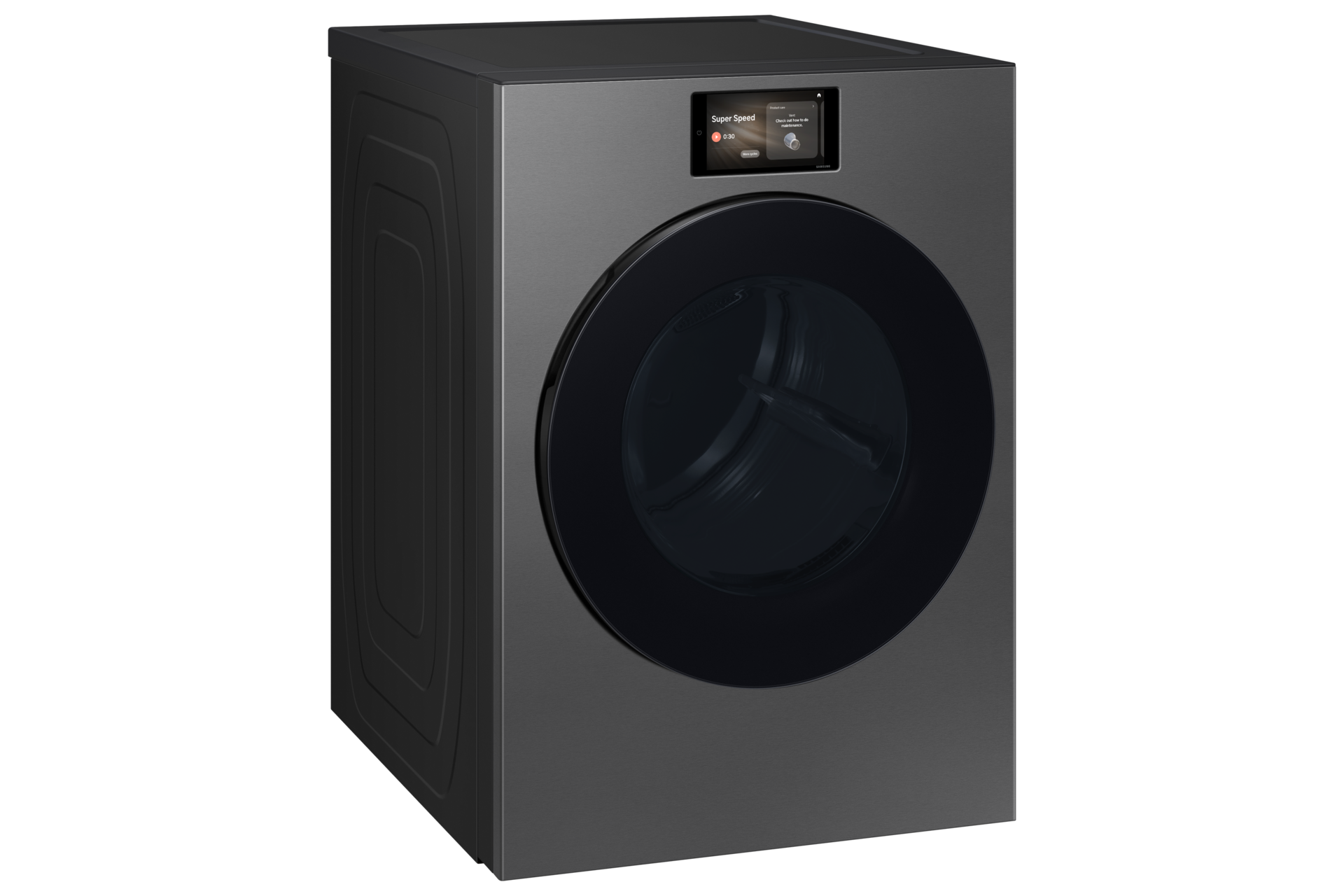 Bespoke AI Laundry Dryer AI Home 7.6 cubic feet L-Perspective Dark Gray 
