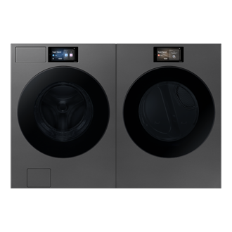 Bespoke AI Laundry Dryer AI Home 7.6 cubic feet Front-Pair1 Dark Gray 
