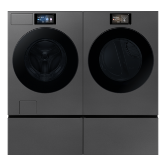 Bespoke AI Laundry Dryer AI Home 7.6 cubic feet Front-Pair2 Dark Gray 