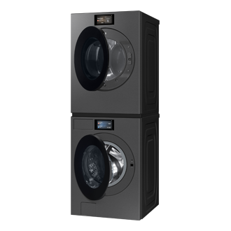 Bespoke AI Laundry Dryer AI Home 7.6 cubic feet Front-Pair1 Dark Gray 