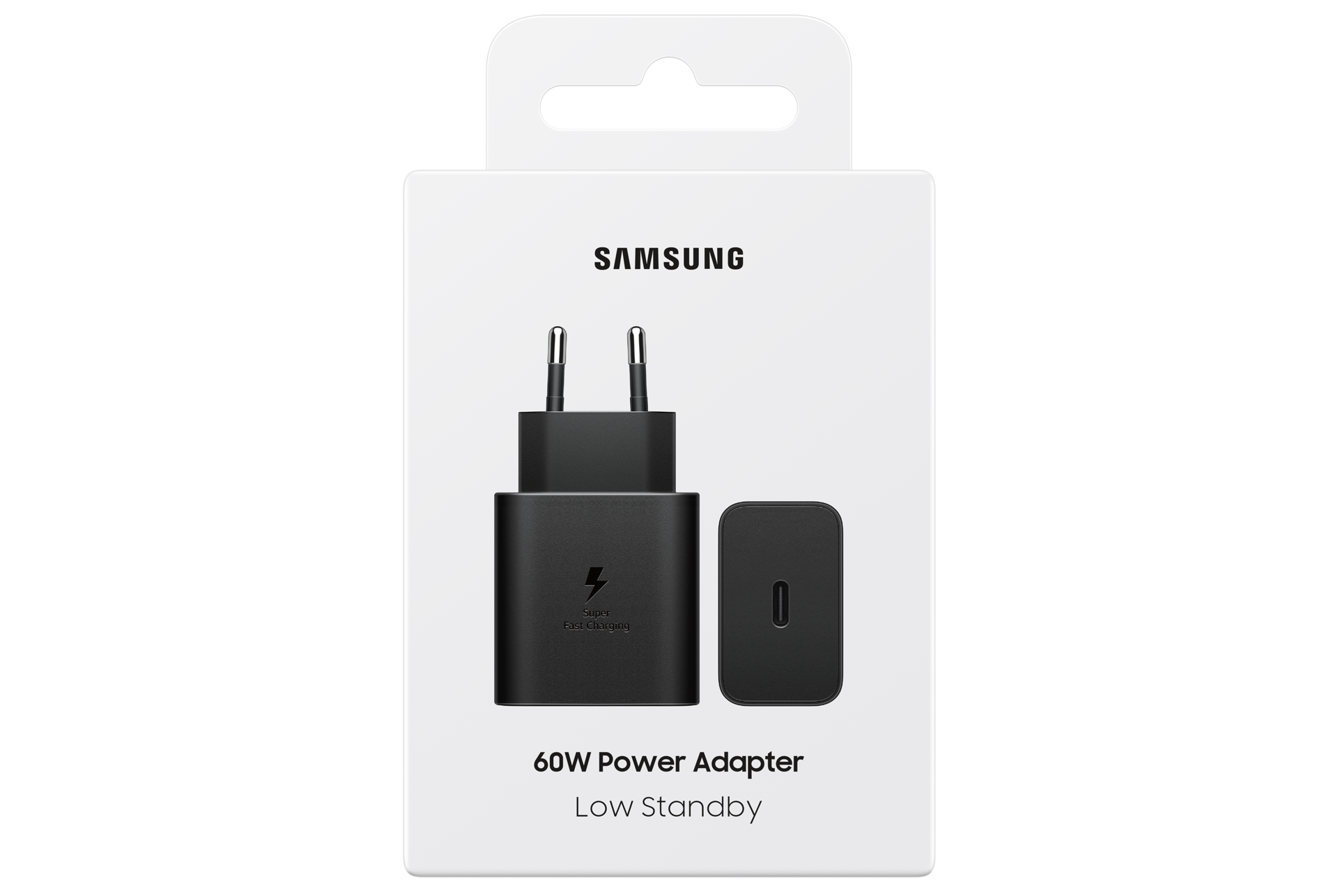 60W Power Adapter (Black) Package Black 