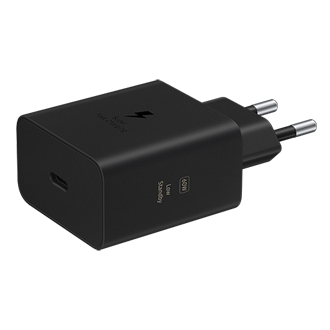 60W Power Adapter (Black) L-Perspective Black 