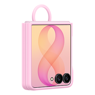 Galaxy Z Flip8 Silicone Ring Magnet Case Dynamic Pink 