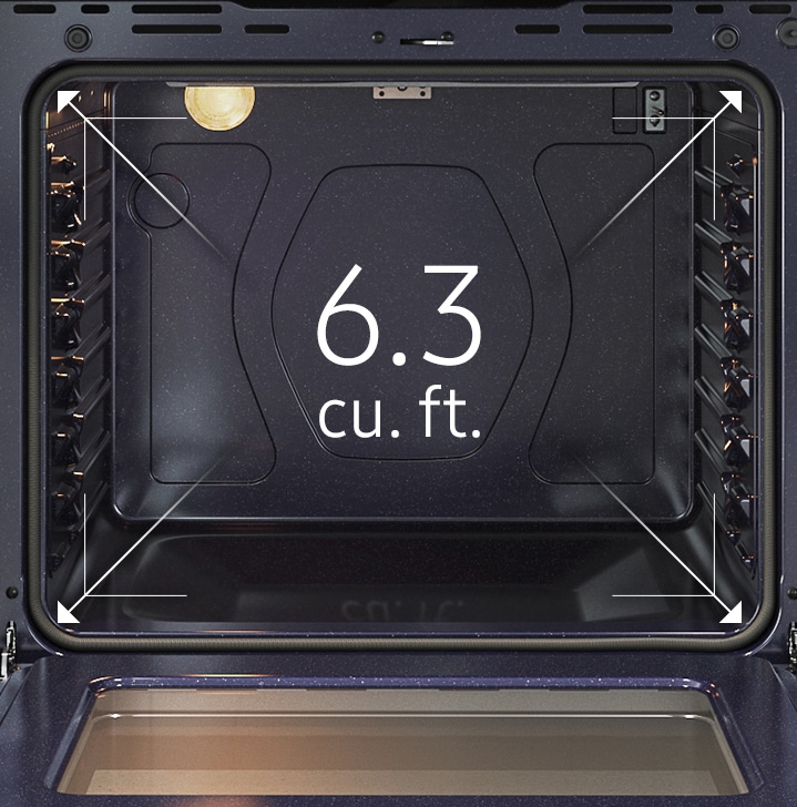 Estufa Eléctrica Samsung NE63A6311SS/AA Gris - Gran capacidad