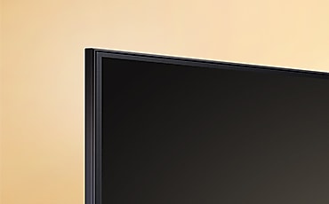 The top of the TV is shown.