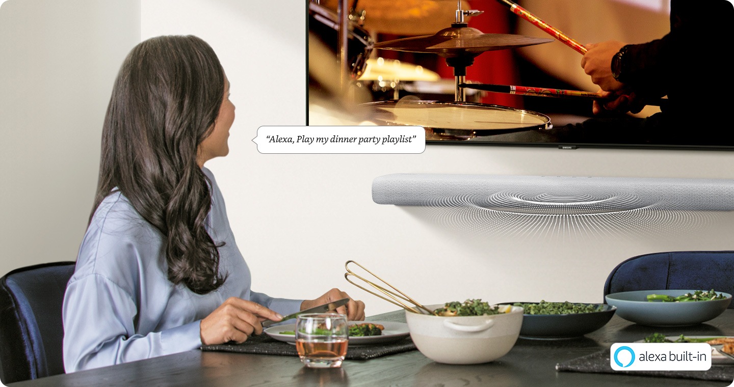 Barra de sonido Samsung Gris HW-S61A 5.0 canales - Asistente de voz