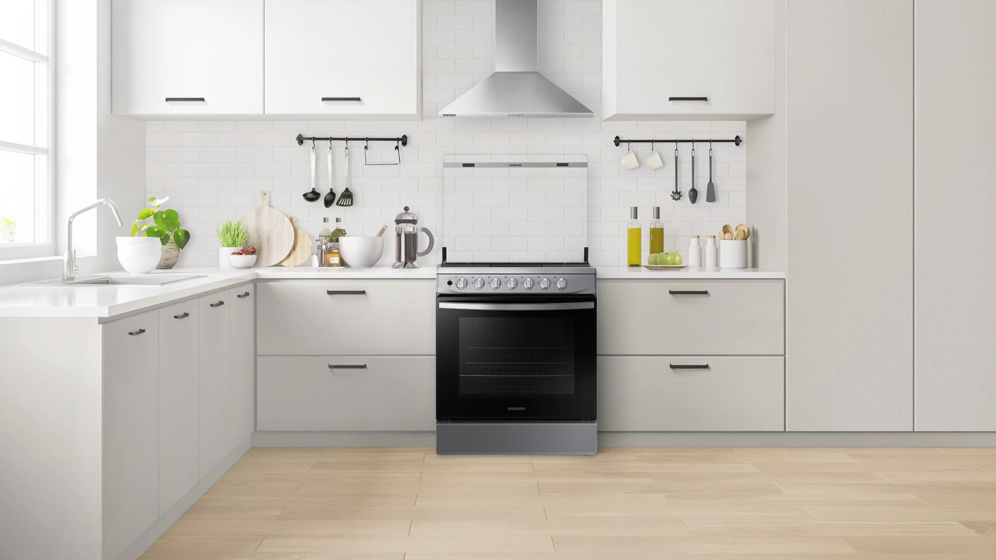 Samsung NX52T3310LV/AP Gray Gas Stove - Modern and robust design