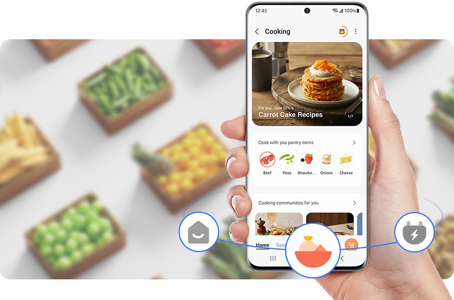 Cocina inteligente, comida sabrosa